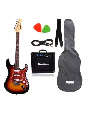 GUITARRA MUSICAL 6 CORDAS + CAIXA SOM + KIT